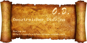 Oesztreicher Diána névjegykártya